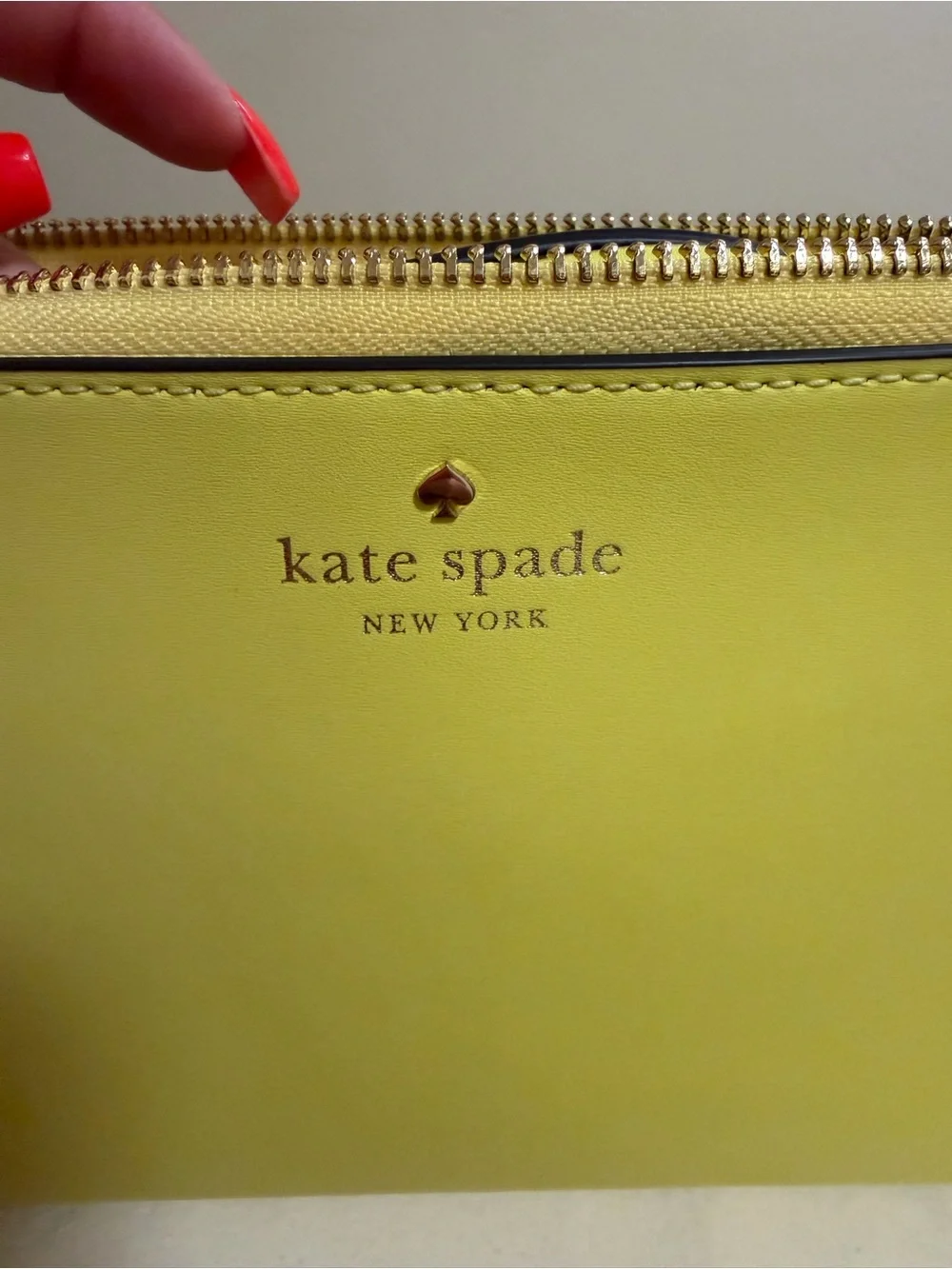 kate spade New York Yellow Leather Crossbody with Tassel